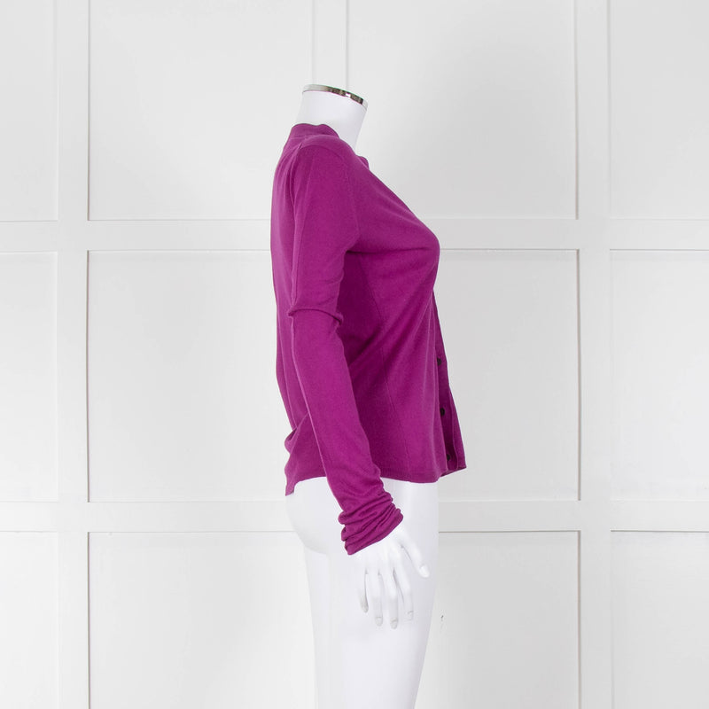 Miu Miu Purple Fine Knit Cardigan