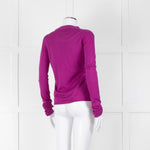 Miu Miu Purple Fine Knit Cardigan