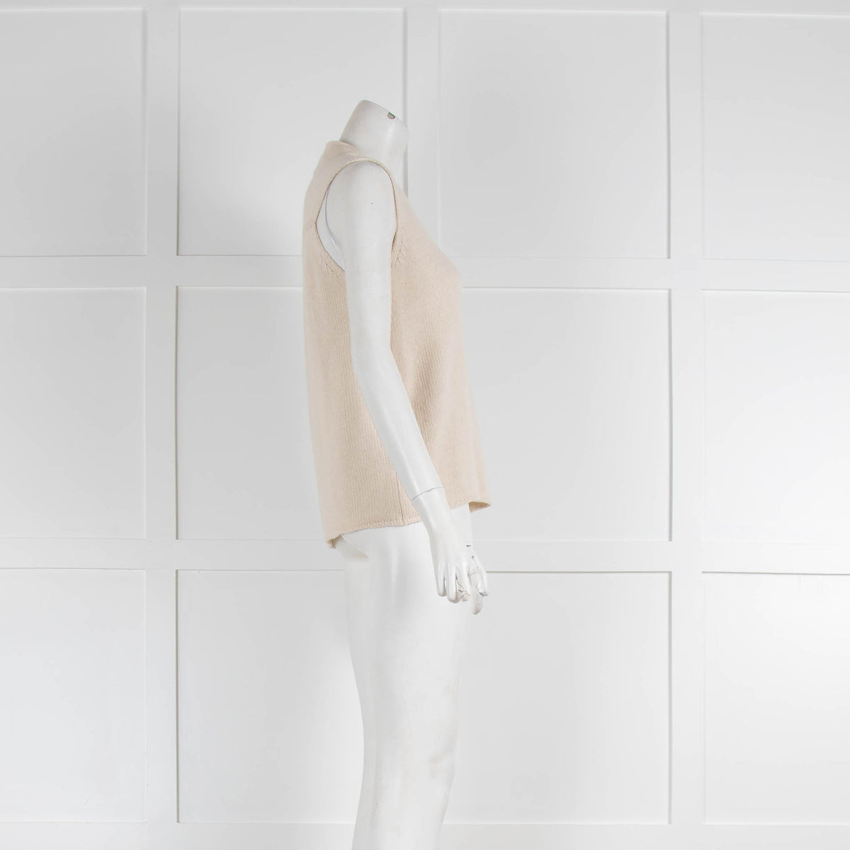 Max Mara Beige Cashmere Mix Tank Top