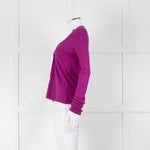 Miu Miu Purple Fine Knit Cardigan