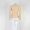 Wyse Gold Ribbed V-Neck Lurex Sweater