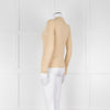 Wyse Gold Ribbed V-Neck Lurex Sweater