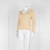 Wyse Gold Ribbed V-Neck Lurex Sweater