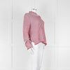 MIH Pale Blue Red Striped Cotton Sweater