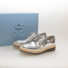 Prada Silver Donna Espadrille Brogue