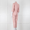 Wyse Pale Pink Denim Jumpsuit
