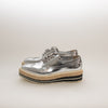 Prada Silver Donna Espadrille Brogue