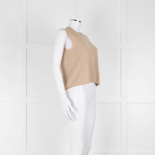 Prada Beige Sleeveless Cashmere Jumper
