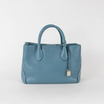 Aspinal Of London Blue Pebble Leather Midi London Tote