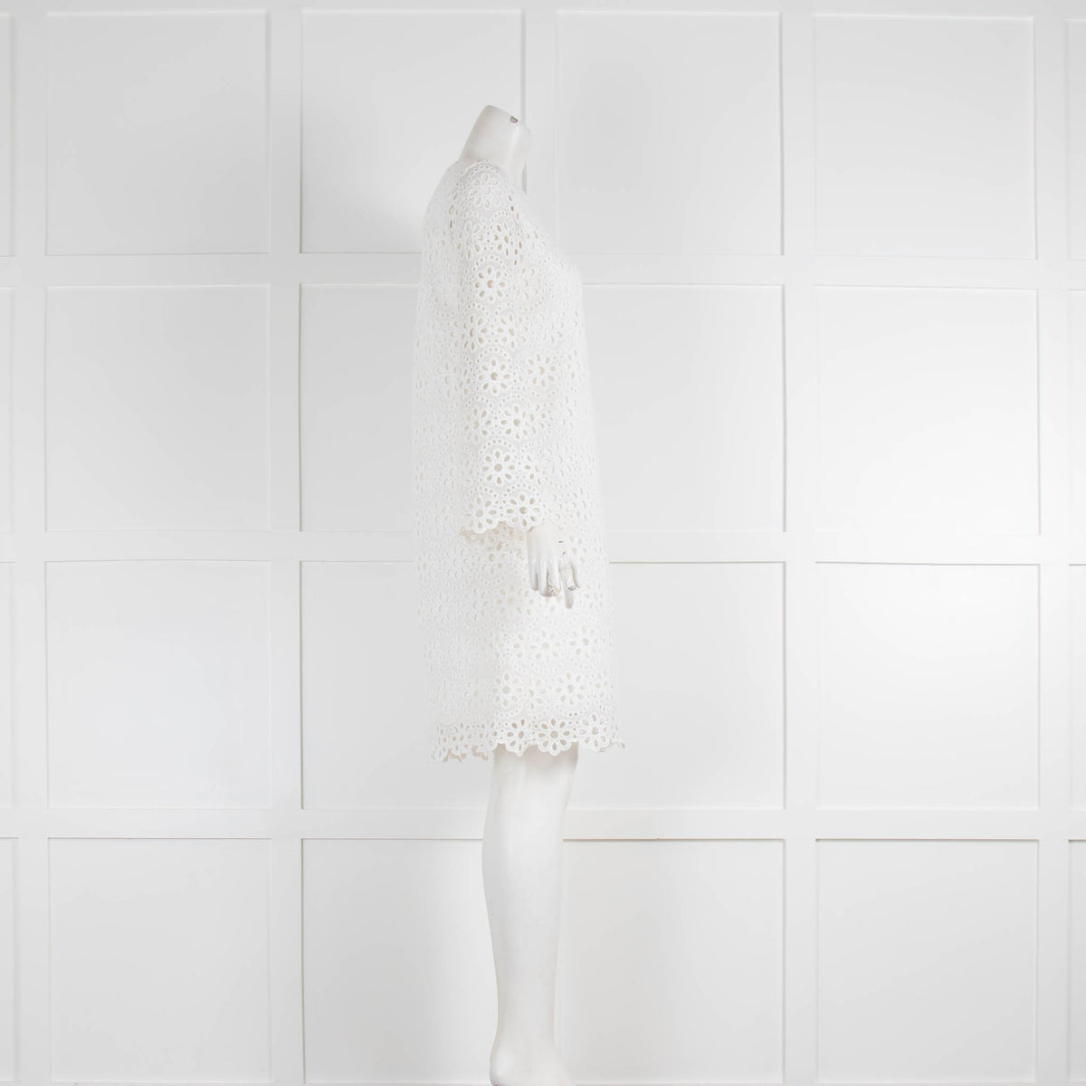 Jeff White Lace Long Sleeve Dress