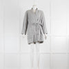 Skin Grey Quilted Jersey Cotton Robe