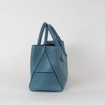 Aspinal Of London Blue Pebble Leather Midi London Tote