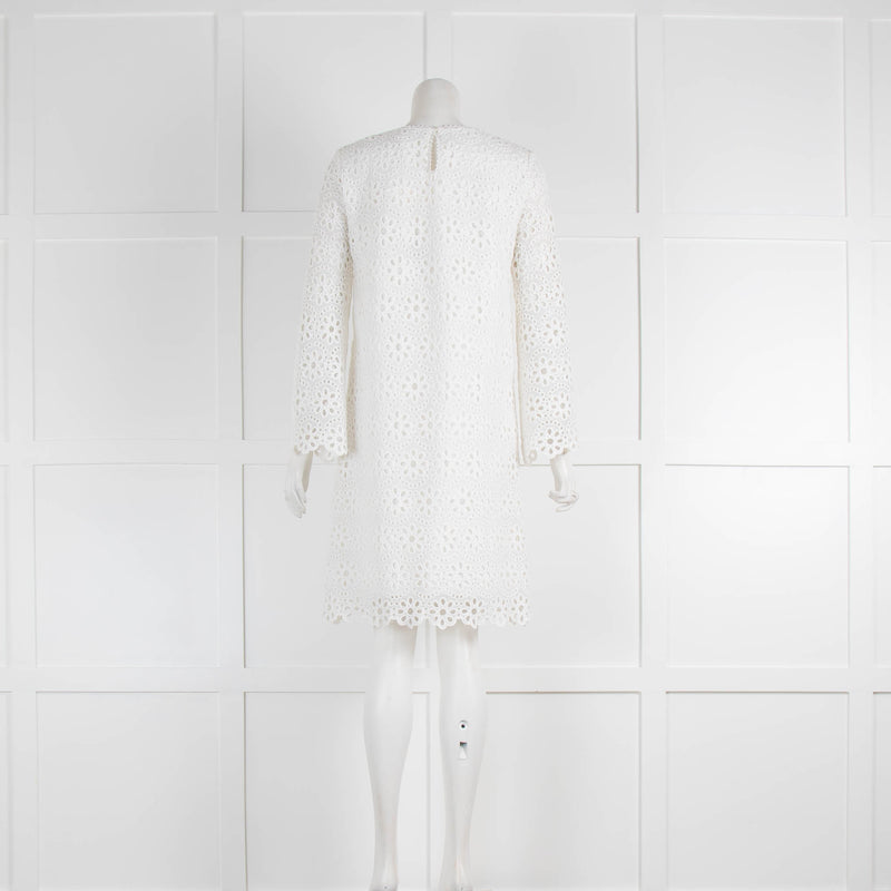 Jeff White Lace Long Sleeve Dress
