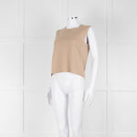 Prada Beige Sleeveless Cashmere Jumper