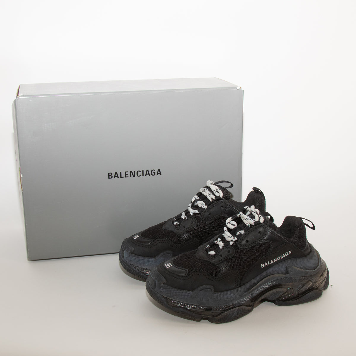 Balenciaga All Black Triple S Trainers
