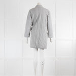 Skin Grey Quilted Jersey Cotton Robe