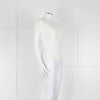 Maxmara Cream Short Sleeve Back Button Cotton Jumper