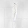 Maxmara Cream Short Sleeve Back Button Cotton Jumper