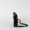 Max Mara Black Leather Silver Hardware Crossbody Bag