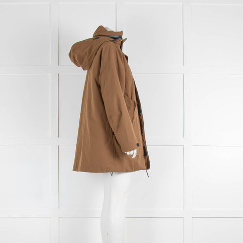 Templa Padded Brown Avalanche Hooded Rescue Jacket