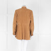 Eileen Fisher Tan Suede Edge To Edge Jacket
