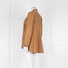 Eileen Fisher Tan Suede Edge To Edge Jacket