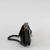 JW Anderson Black Leather Silver Disc Pierce  Cross Body Bag