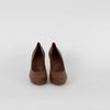 Gucci Brown Leather Heeled Pointy Shoes