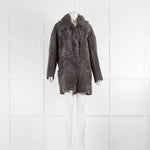 Gushlow & Cole Grey Sheepskin Coat Reversible