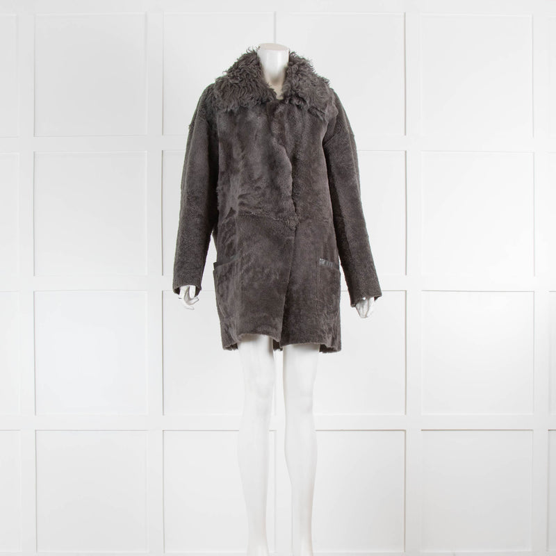 Gushlow & Cole Grey Sheepskin Coat Reversible