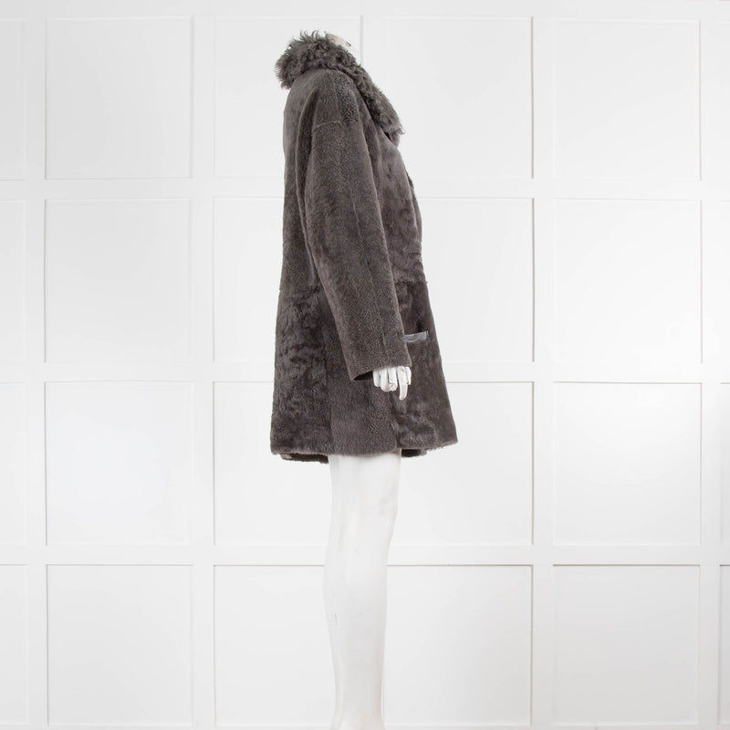 Gushlow & Cole Grey Sheepskin Coat Reversible