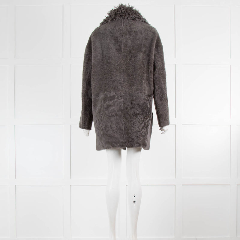 Gushlow & Cole Grey Sheepskin Coat Reversible