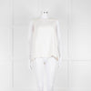 S Max Mara Cream Sleeveless Zip Back Top
