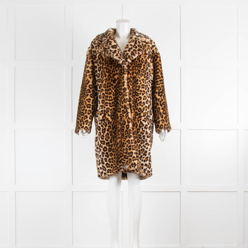 Stand Studio Faux Leopard Coat