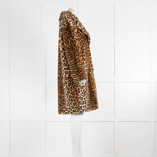 Stand Studio Faux Leopard Coat