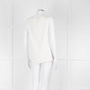 S Max Mara Cream Sleeveless Zip Back Top