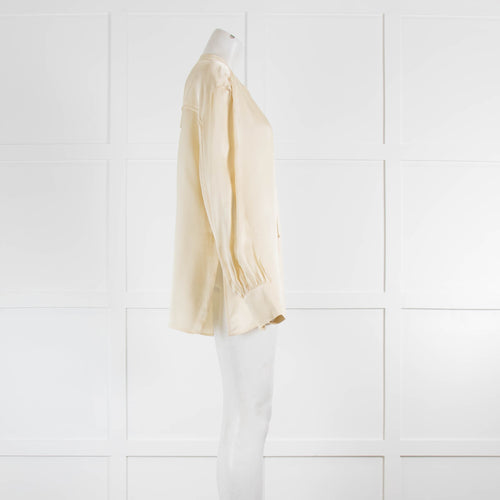 Day Birger et Mikkelsen Textured Cream Tie Neck Blouse