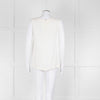 S Max Mara Cream Sleeveless Zip Back Top