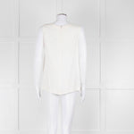 S Max Mara Cream Sleeveless Zip Back Top