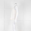 S Max Mara Cream Sleeveless Zip Back Top