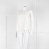 S Max Mara Cream Sleeveless Zip Back Top