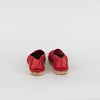 Valentino Red Embroidered Canvas Flat Espadrilles