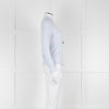 Fabiana Filippi Light Blue White Front Button Long Sleeve Top