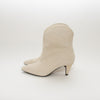 Sofie Schnoor Cream Suede Pointy Ankle Boots