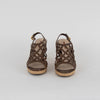 Prada Sport Brown Woven Leather Wedge Espadrilles