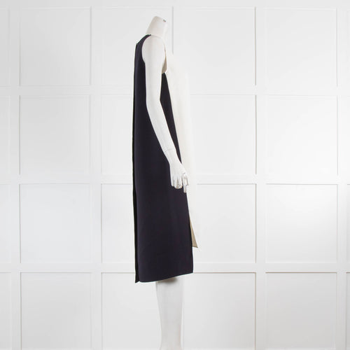 Natan Edition 5 Blue And White Front Shift Dress