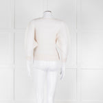 Issey Miyake Off White Crinkled Long Sleeve Top