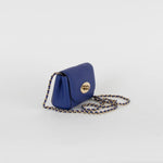 Mulberry Blue Leather Mini Lily Bag