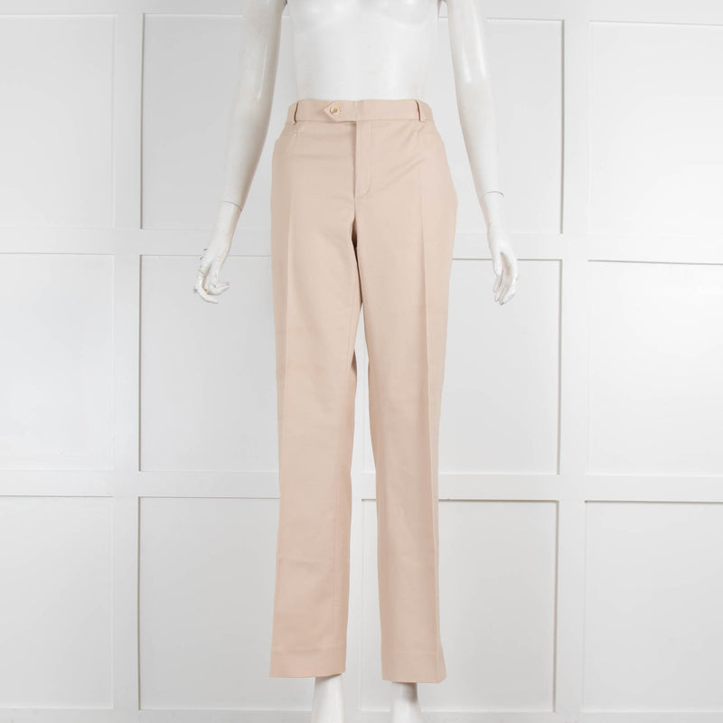 Joseph Sand Straight Leg Twill Trousers