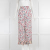 SeeByChloe Floral Trousers with Frilled Trim